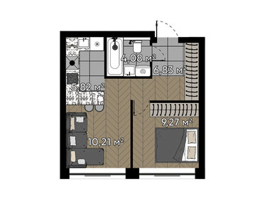 57,5 м², 2-комнатная квартира 19 500 000 ₽ - изображение 92