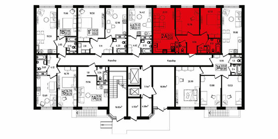 59,3 м², 3-комнатная квартира 5 800 000 ₽ - изображение 81