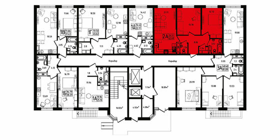 Квартира 62,7 м², 2-комнатная - изображение 2