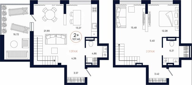 119 м², 3-комнатная квартира 15 897 000 ₽ - изображение 66