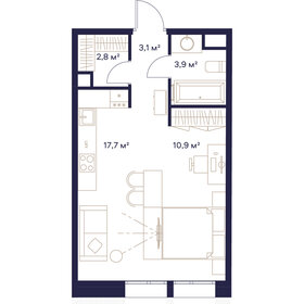 45 м², 2-комнатная квартира 14 900 000 ₽ - изображение 126