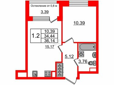 33,1 м², 1-комнатная квартира 11 100 000 ₽ - изображение 31