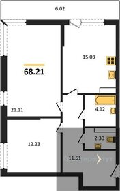 69,6 м², 2-комнатная квартира 9 943 825 ₽ - изображение 6