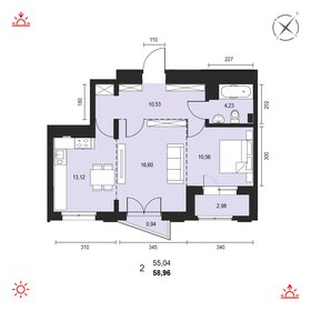 66 м², 2-комнатная квартира 6 050 000 ₽ - изображение 88