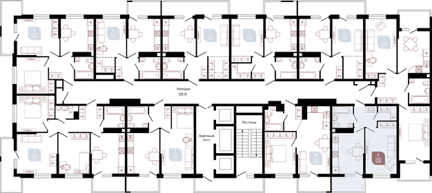 32,2 м², 1-комнатная квартира 5 490 000 ₽ - изображение 83