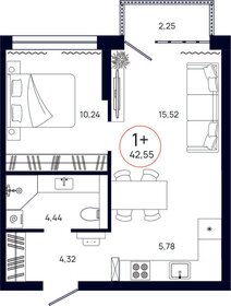 37,5 м², 1-комнатная квартира 4 840 000 ₽ - изображение 101