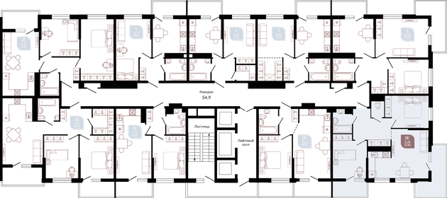 61,6 м², 2-комнатная квартира 8 328 320 ₽ - изображение 18