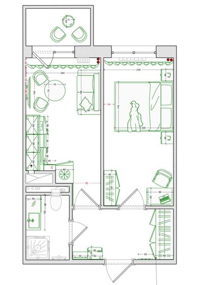 34 м², 1-комнатная квартира 13 300 000 ₽ - изображение 1