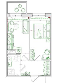 40 м², 1-комнатная квартира 11 999 999 ₽ - изображение 137