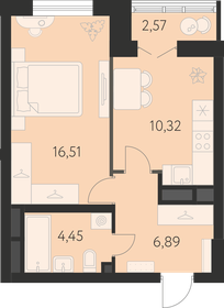 39,5 м², 1-комнатная квартира 4 814 000 ₽ - изображение 24