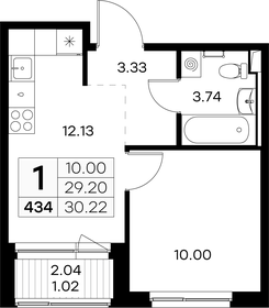 42 м², 1-комнатная квартира 12 150 000 ₽ - изображение 51