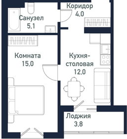 Квартира 36 м², 2-комнатная - изображение 1