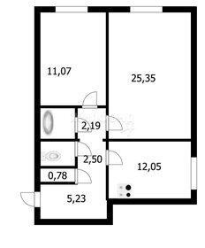 Квартира 64 м², 2-комнатная - изображение 1