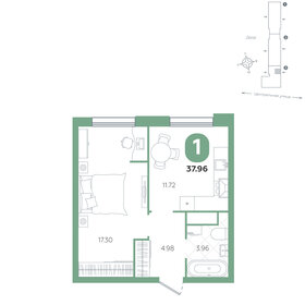 29,6 м², 1-комнатная квартира 2 200 000 ₽ - изображение 72