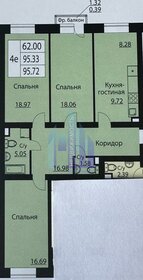 Квартира 95,7 м², 4-комнатная - изображение 1