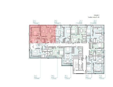 Квартира 98,4 м², 3-комнатная - изображение 1