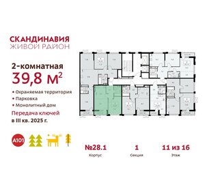 41,7 м², 2-комнатная квартира 11 747 165 ₽ - изображение 10