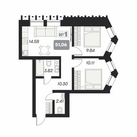 43,7 м², 2-комнатные апартаменты 7 950 000 ₽ - изображение 19