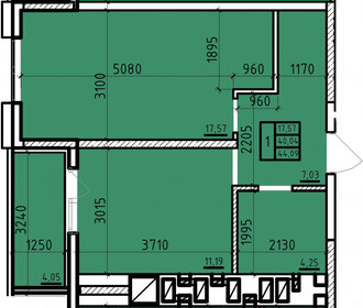 44,1 м², 1-комнатная квартира 4 409 000 ₽ - изображение 10