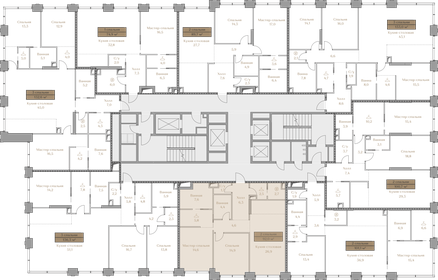 113,7 м², 2-комнатная квартира 142 523 008 ₽ - изображение 34