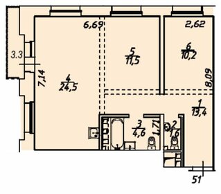 81,8 м², 4-комнатная квартира 13 300 000 ₽ - изображение 39