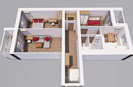 65,3 м², 3-комнатная квартира 6 250 000 ₽ - изображение 74