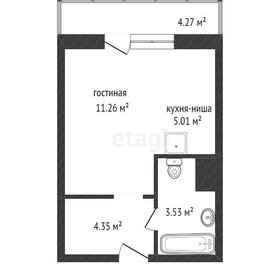 Квартира 25,4 м², студия - изображение 1