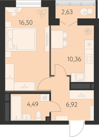 39,5 м², 1-комнатная квартира 5 144 000 ₽ - изображение 27