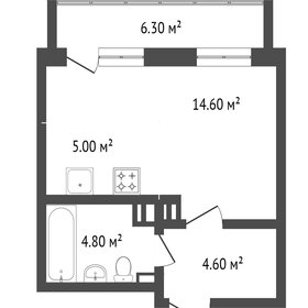 Квартира 29,1 м², студия - изображение 1