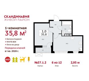 41,1 м², 1-комнатная квартира 12 950 000 ₽ - изображение 65