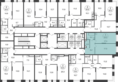 42,7 м², 1-комнатная квартира 11 700 000 ₽ - изображение 69