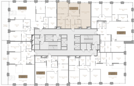 87,9 м², 2-комнатная квартира 113 274 000 ₽ - изображение 26