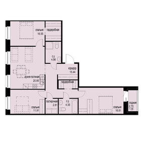 90,1 м², 3-комнатная квартира 20 900 000 ₽ - изображение 151