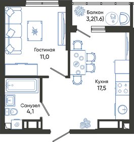 34,2 м², 1-комнатная квартира 7 561 620 ₽ - изображение 27