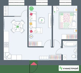 Квартира 52,3 м², 2-комнатная - изображение 1