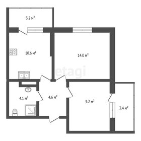Квартира 65,3 м², 2-комнатная - изображение 2