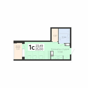 17 м², 1-комнатная квартира 2 150 000 ₽ - изображение 14