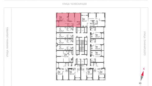 Квартира 88,1 м², 3-комнатная - изображение 2