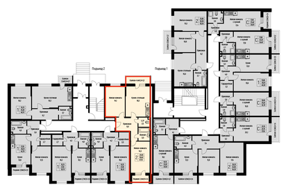 58,1 м², 2-комнатная квартира 6 391 000 ₽ - изображение 17