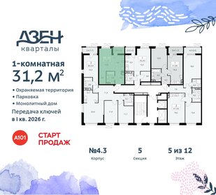 Квартира 31,2 м², студия - изображение 2