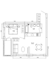 Квартира 50,6 м², студия - изображение 3