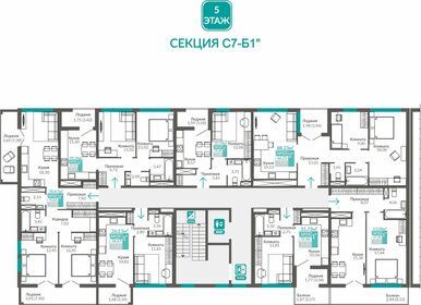 64,4 м², 2-комнатная квартира 8 603 000 ₽ - изображение 22