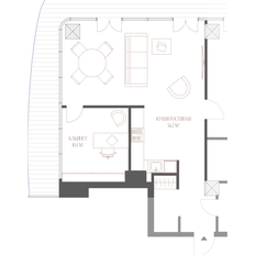 Квартира 86,4 м², 1-комнатные - изображение 4