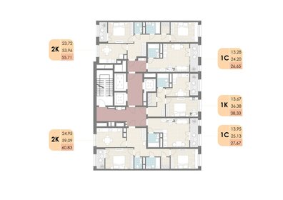 26,7 м², квартира-студия 6 555 900 ₽ - изображение 17