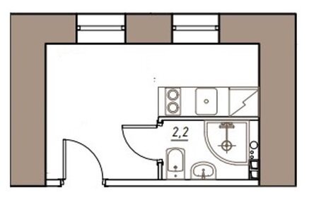 Квартира 11 м², студия - изображение 5