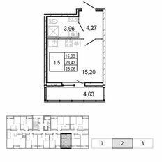 Квартира 28,1 м², студия - изображение 2
