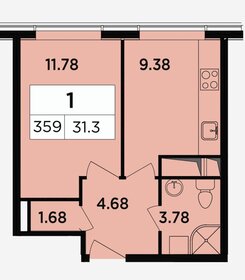 31,1 м², 1-комнатные апартаменты 8 490 000 ₽ - изображение 130