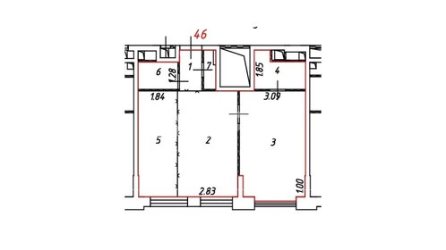 Квартира 49,8 м², 2-комнатная - изображение 1