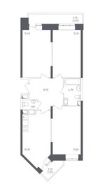 Квартира 82,2 м², 3-комнатная - изображение 1