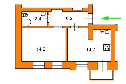 54 м², 3-комнатная квартира 5 280 000 ₽ - изображение 49